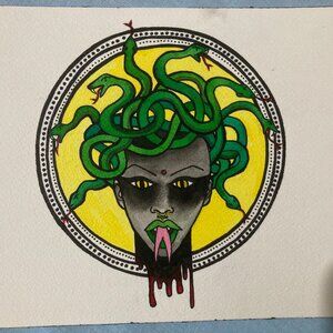 Medusa Tattoo Art Painting